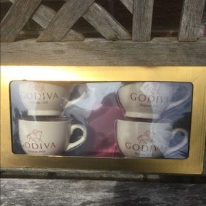 Godiva Coffee Tea Cup Mug Set